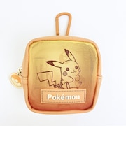 ポケットモンスター ピカチュウ カラビナ付メッシュミニポーチ グラデーション オレンジ ポケモン