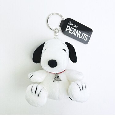 スヌーピー 『A』 座り イニシャルマスコット ぬいぐるみ SNOOPY