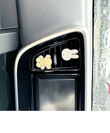 ミッフィー エアコンルーバーアクセサリー ミッフィー＆くま カー用品 miffy