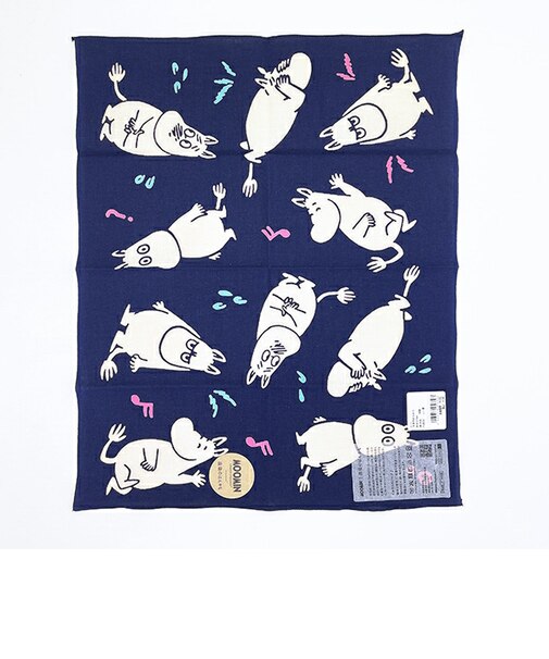 ムーミン ムーミン紺 注染のハンカチ MOOMIN