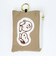 スヌーピー ＆チャーリーブラウン パスポーチ ベージュ アップリケ 定期入れ SNOOPY