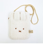 ミッフィー miffy どっとポーチ ショルダーショート ボア アイボリー