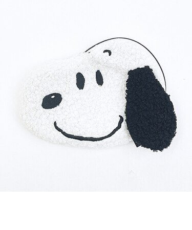 スヌーピー ダイカットフェイスポーチ ブラック SNOOPY