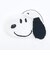 スヌーピー ダイカットフェイスポーチ ブラック SNOOPY