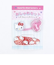 サンリオ ハローキティ おしゃれセット (ヘアゴム&ヘアクリップ) 日本製 Sanrio