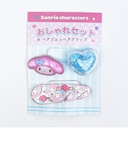サンリオ マイメロディ おしゃれセット (ヘアゴム&ヘアクリップ) 日本製 Sanrio