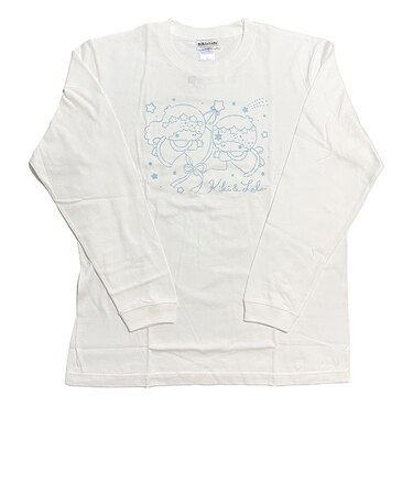 サンリオ キキララ ロングTシャツ(雪灯りのファンタジー) ホワイト 長袖 アパレル Sanrio