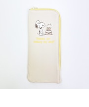 スヌーピー 耐熱トラベルポーチ (S) アイボリー 旅行 SNOOPY