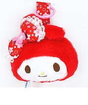 サンリオ マイメロディ 桜着物 フェイスタグマスコット レッド Sanrio