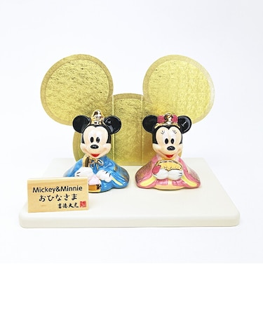 ディズニー ミッキー&ミニー 磁器ひな人形 節句人形 雛人形 吉徳 Disney