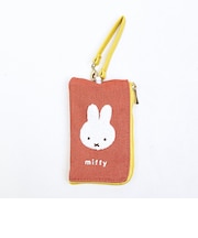 ミッフィー miffy キーパスポーチ オレンジ カラフルサガラ 定期入れ