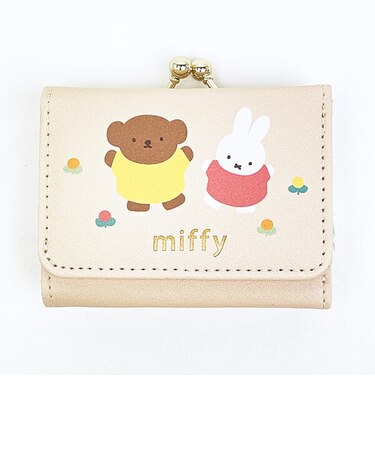 ミッフィー miffy 三つ折り財布 お花
