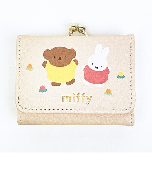 ミッフィー miffy 三つ折り財布 お花