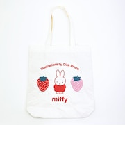 ミッフィー miffy 刺繍トートバッグ ストロベリー