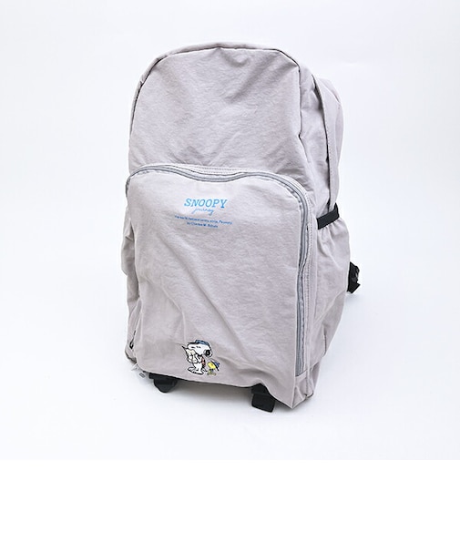 スヌーピー 超軽量たためるリュック グレー ジャーニー SNOOPY