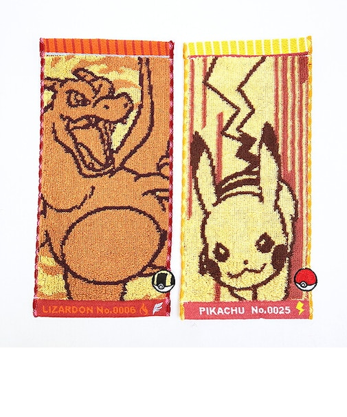 ポケットモンスター ピカチュウ×リザードン ハーフ タオルハンカチ(2枚入り) ポケモン