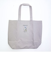 スヌーピー 超軽量トートバッグ ジャーニー グレー SNOOPY