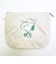 スヌーピー チェックリバーシブルポーチ アイボリー SNOOPY