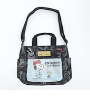 スヌーピー 2WAYショルダートートバッグ (ブラック) ルートート ROOTOTE SNOOPY