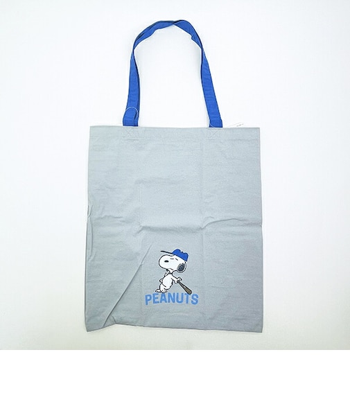 スヌーピー BASEBALL エコバッグ グレー SNOOPY