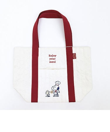 スヌーピー トートバッグ レッド シェフシリーズ SNOOPY