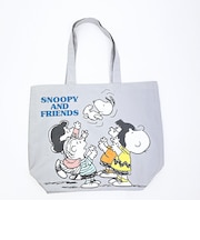 スヌーピー トートバッグ グレー SNOOPY