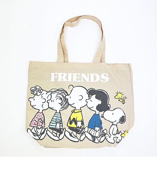スヌーピー トートバッグ ベージュ SNOOPY