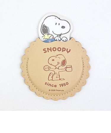 スヌーピー &ウッドストック ケース入りミラー SNOOPY