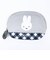 ミッフィー miffy ティッシュポーチ グレー ダイアゴナルチェック