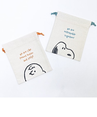 スヌーピー 巾着2枚セット SNOOPY