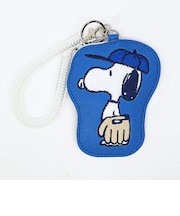 スヌーピー ダイカットパスケース ベースボール ブルー 定期入れ SNOOPY