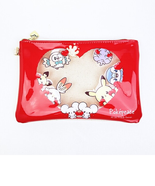 ポケットモンスター ハート フラットポーチ ポケピース ポケモン
