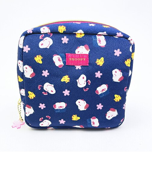 スヌーピー ボックスポーチ SAKURASAKU 定期入れ SNOOPY