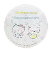 ほわころくらぶ × サンリキャラクターズ (ほわころちゃん&ハローキティ) ぷくぷく缶バッジ Sanrio 日本製