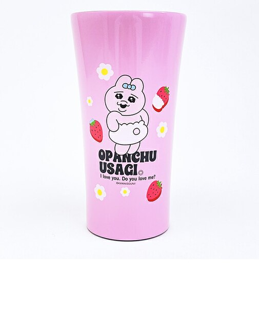 おぱんちゅうさぎ ステンレスタンブラー 【400ml】 ストロベリー コップ ランチ