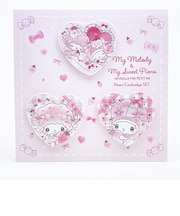 サンリオ マイメロディ マイスウィートピアノ ハート缶バッチ3個セット 日本製 Sanrio