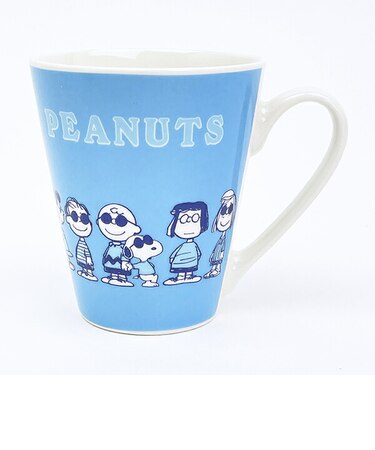 スヌーピー コミカルマグカップ (ブルー) コップ ピーナッツギャングシリーズ SNOOPY