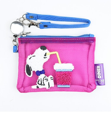 スヌーピー メッシュパスケース ドリンク 定期入れ SNOOPY