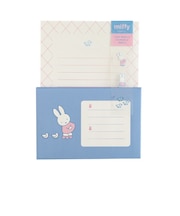 ミッフィー miffy レターセット (friends) ブルー 文具 日本製
