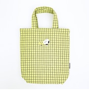 スヌーピー ワッペン巾着トートバッグ グリーン SNOOPY