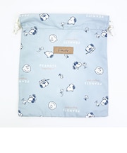 スヌーピー 巾着 Dusky paletteシリーズ グレー SNOOPY