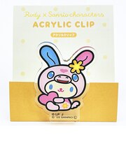 サンリオ ウサハナ × ロディ アクリルクリップ 日本製 文具 Sanrio