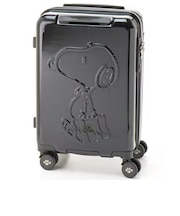 スヌーピー ジッパータイプ スーツケース(32L) ブラック キャリーバッグ