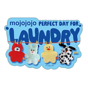 モジョジョジョ(mojojojo) ダイカットステッカー LAUNDRY 文具 シール 日本製