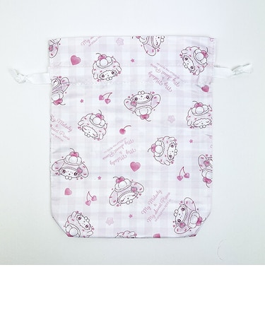 サンリオ マイメロディ マイスウィートピアノ 巾着 (チェック) どーりーみっくすプチシリーズ Sanrio