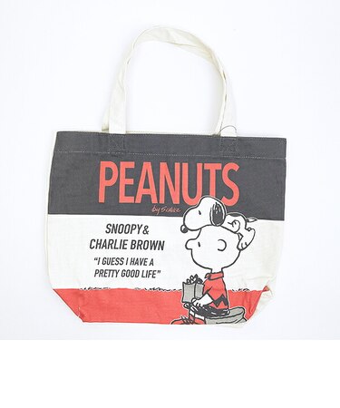 スヌーピー チャーリーブラウン キャンバストートバッグ (レッド) SNOOPY