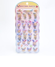 サンリオ ウサハナ コットンパフィーシール コギャル 文具 Sanrio
