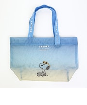 スヌーピー メッシュミニトートバッグ サンセットサングラス SNOOPY