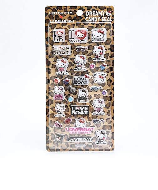 サンリオ ハローキティ × LOVEBOAT (ラブボート) シール LEOPARD 文具