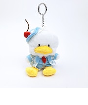 サンリオ あひるのペックル マスコットキーホルダー スカイブルーチェリーケーキシリーズ Sanrio
